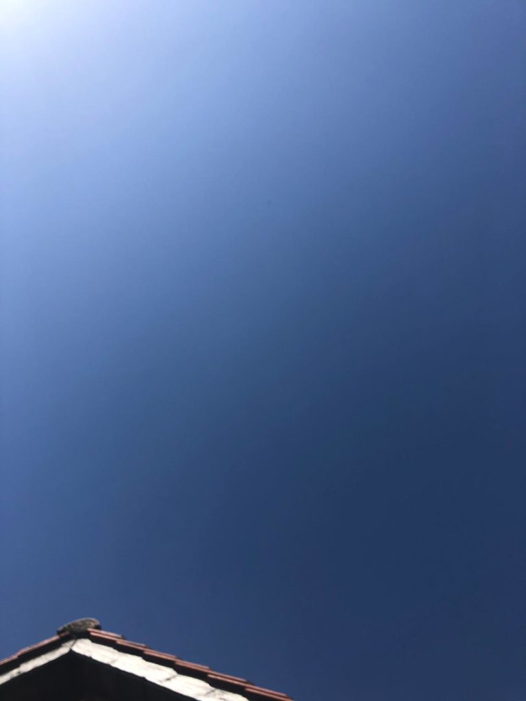 Clear blue sky in Ulm