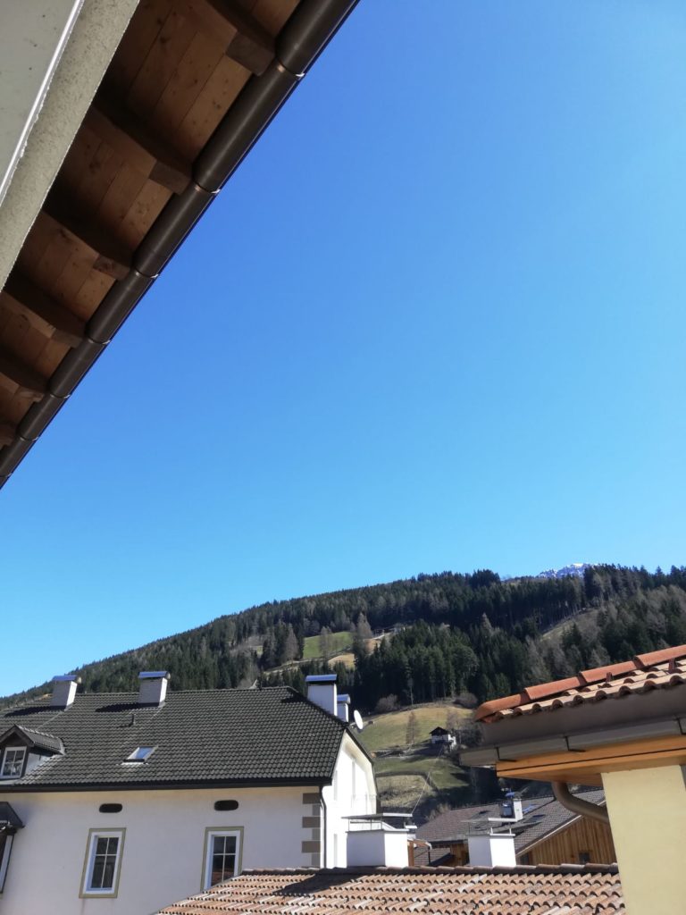 Clear blue sky in Sarentino